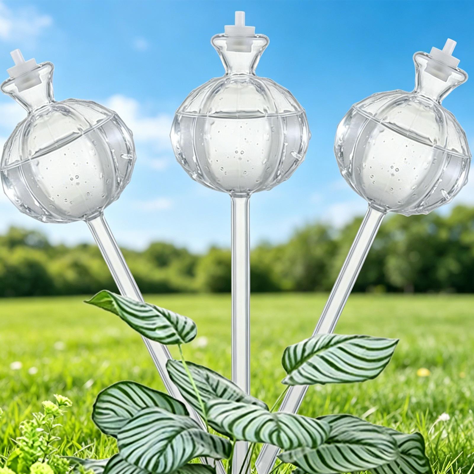 Self Watering Insert - ลูกบอลรดน้ำอัตโนมัติ 3 ชิ้น แบบปล่อยน้ำช้า สำหรับดูแลต้นไม้ในร่ม กระถางต้นไม้