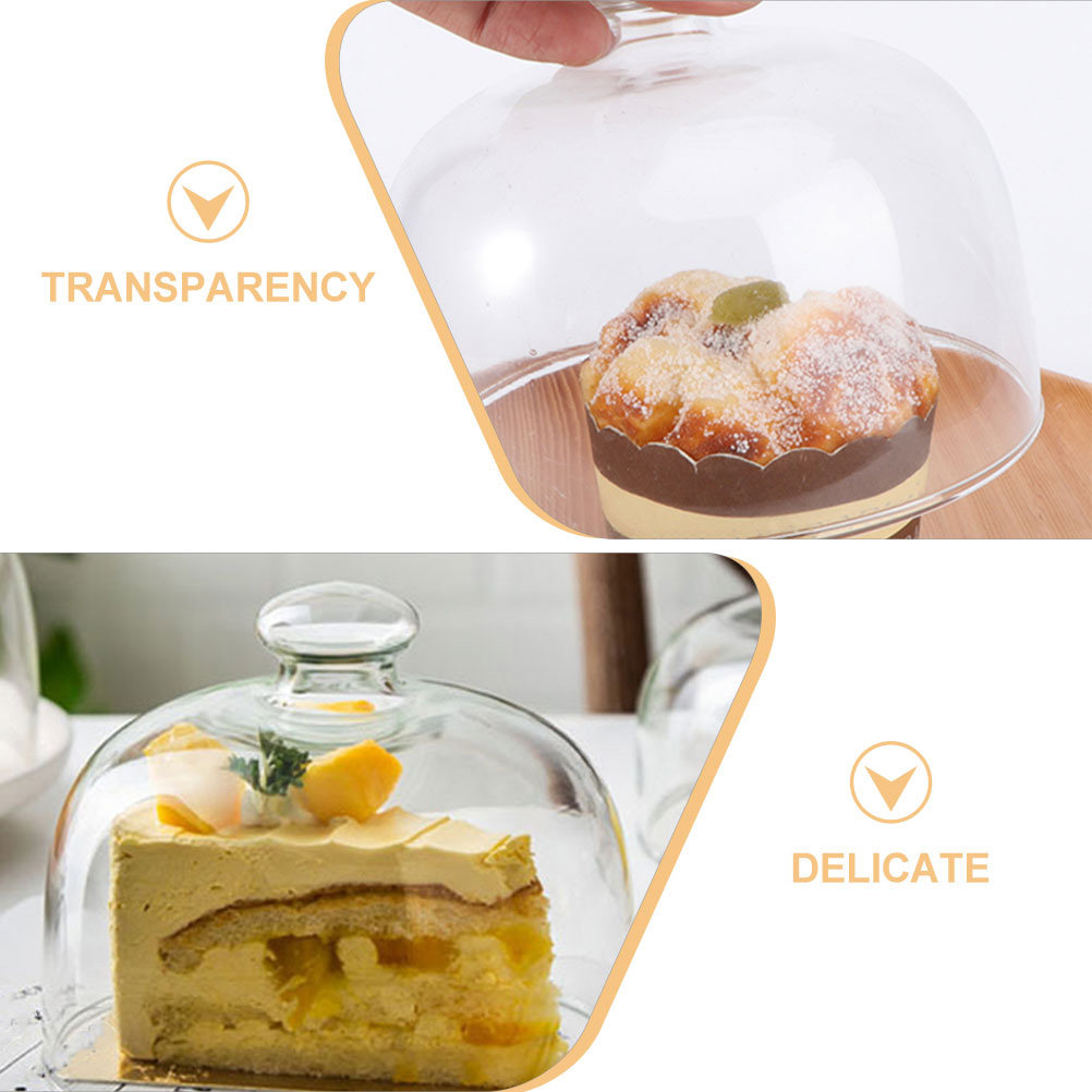 ฝาครอบเค้กใส 2 ชิ้น ฝาครอบแก้ว - Plastic Dome Clear บทวิจารณ์และราคา