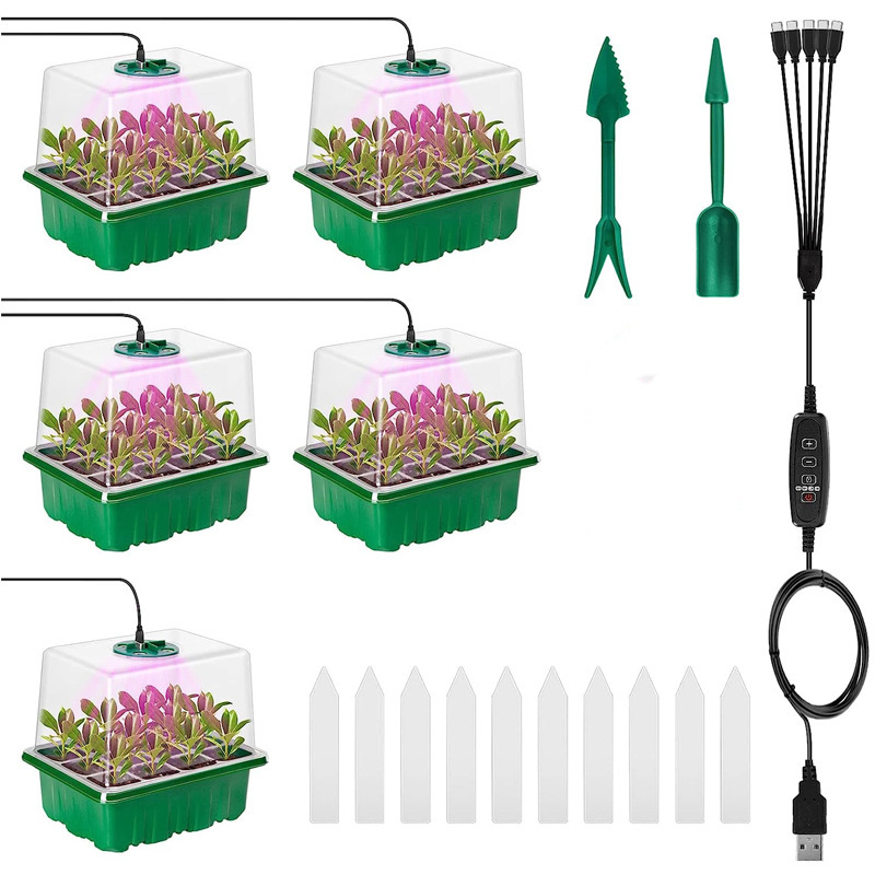 ถาดเพาะเมล็ดพร้อมไฟปลูกพืช, ชุ - Humidity Dome Kit บทวิจารณ์และราคา