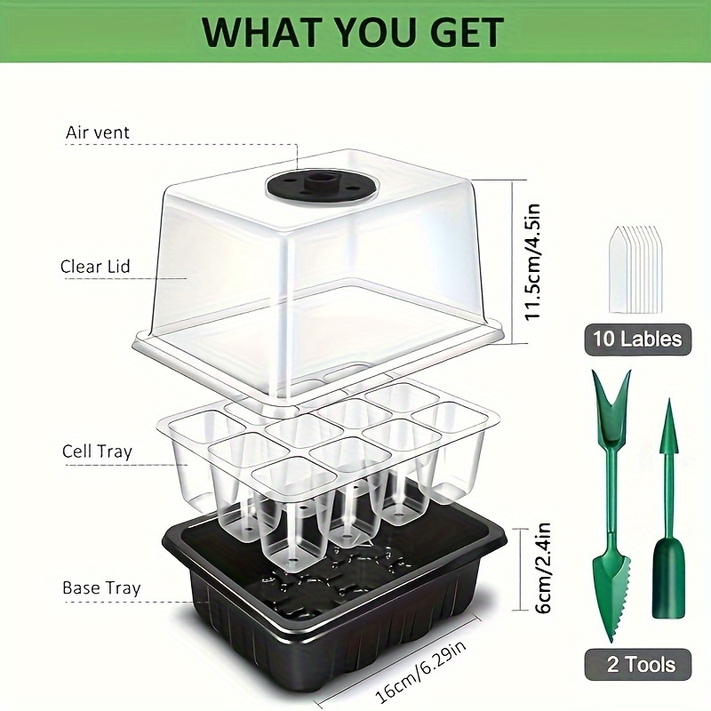 ชุดเริ่มต้นเพาะกล้า - 1/2/3 ชุ - Humidity Dome Kit บทวิจารณ์และราคา